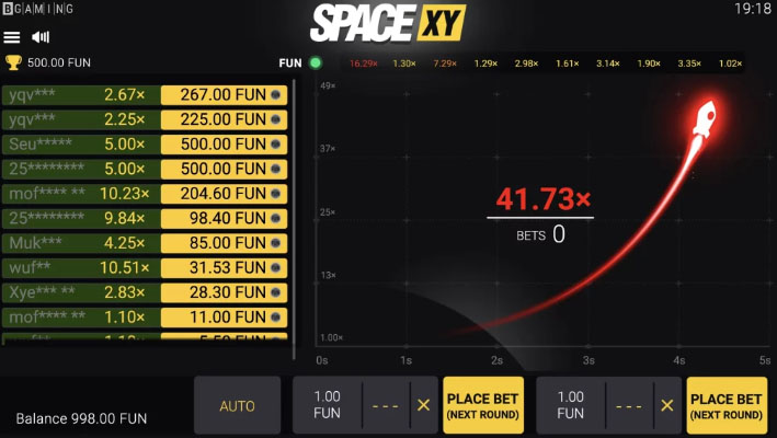 Игровой автомат SpaceXY: играть бесплатно