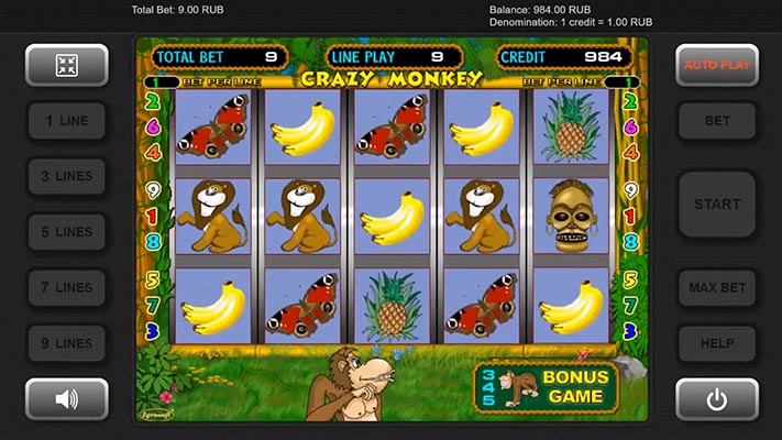 Crazy Monkey играть бесплатно